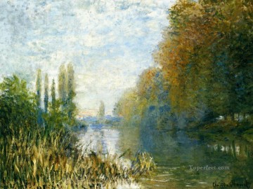  bancos Arte - Las orillas del Sena en otoño Claude Monet